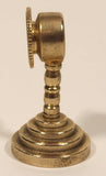 Vintage Brass Dollhouse Miniature Paper Faced Clock Ornament