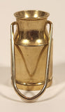 Vintage Dollhouse Miniature Milk Can 1 3/8" Brass Metal Ornament