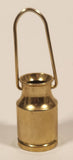 Vintage Dollhouse Miniature Milk Can 1 3/8" Brass Metal Ornament