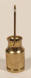 Vintage Dollhouse Miniature Milk Can 1 3/8" Brass Metal Ornament