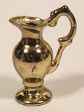 Vintage Dollhouse Miniature Ewer Jug Water Pitcher 2 1/8" Brass Metal Ornament