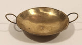 Vintage Dollhouse Miniature Double Handed Skillet Pan 1 3/4" Brass Metal Ornament