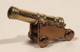 Vintage Dollhouse Miniature Cannon 2 1/2" Brass Metal Ornament