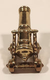 Vintage Dollhouse Miniature Cannon 2 1/2" Brass Metal Ornament