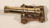 Vintage Dollhouse Miniature Cannon 2 1/2" Brass Metal Ornament