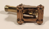 Vintage Dollhouse Miniature Cannon 2 1/2" Brass Metal Ornament