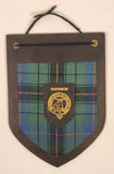 Vintage Clan Davidson Sapienter si sincere Wisely if sincerely Tartan Pattern Crest Wood Wall Hanging Made in Scotland