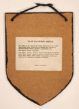 Vintage Clan Davidson Sapienter si sincere Wisely if sincerely Tartan Pattern Crest Wood Wall Hanging Made in Scotland