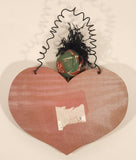 Rag Doll I Was Born To Have A Maid... Not Be One! Wood Heart Shaped Wall Hanging