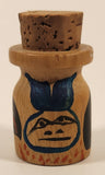Hand Painted Aboriginal Wood Cork Bottle