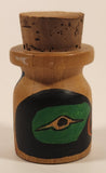 Hand Painted Aboriginal Wood Cork Bottle