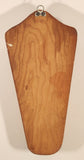 Vintage Mid Century Wooden Knife Block Wall Hanging