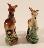 Vintage Fawn Deer in Grass Porcelain Salt and Pepper Shakers