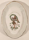 1981 Precious Moments Designer Collection Spring Love Treat Yourself To A Fun-Filled Day! Bunny Rabbit Themed Genuine Porcelain Candy Dish
