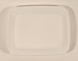 Vintage Anchor Hocking Made Expressly For United Airlines White Milk Glass Serving Dish