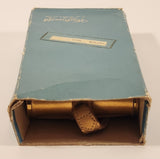 Vintage Wadsworth By Parker Pen Monogrammed D F Cosmetics Mirror Powder Compact with Comb in Box
