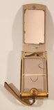 Vintage Wadsworth By Parker Pen Monogrammed D F Cosmetics Mirror Powder Compact with Comb in Box