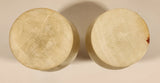 Vintage White Marble Onyx Goblet Cup Set of 2