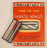 Vintage 1956 F. S. Tom How To Use The Chinese Abacus Visual Step By Step Book with Plastic Abacus