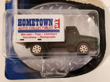 Maisto International Utility Van Hometown Auto Collectibles Dark Green and White Die Cast Toy Truck Vehicle New in Partial Package