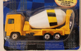 Toy Galaxy Yatming No. 2300 DAF 95 Series Cement Truck Yellow and White Die Cast Toy Truck Vehicle New in Partial Package