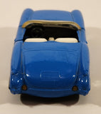 SS409 1956 Chevrolet Corvette Convertible Blue Pull Back Die Cast Toy Car Vehicle with Opening Doors