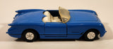 SS409 1956 Chevrolet Corvette Convertible Blue Pull Back Die Cast Toy Car Vehicle with Opening Doors