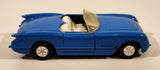 SS409 1956 Chevrolet Corvette Convertible Blue Pull Back Die Cast Toy Car Vehicle with Opening Doors