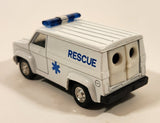 Unknown Brand No. 8710 Rescue Ambulance Van White Pull Back 1:38 Scale Die Cast Toy Car Vehicle