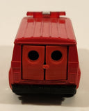 Unknown Brand No. 8710 Van Fire Red Pull Back 1:38 Scale Die Cast Toy Car Vehicle