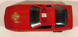 Unknown Brand No. 8306 Corvette Fire Red Pull Back 1:43 Scale Die Cast Toy Car Vehicle