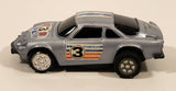Summer No. S705 Alpine Renault Rally #3 Silver Pull Back Die Cast Toy Car Vehicle