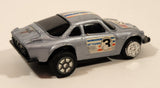 Summer No. S705 Alpine Renault Rally #3 Silver Pull Back Die Cast Toy Car Vehicle