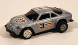 Summer No. S705 Alpine Renault Rally #3 Silver Pull Back Die Cast Toy Car Vehicle