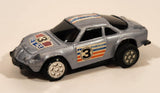 Summer No. S705 Alpine Renault Rally #3 Silver Pull Back Die Cast Toy Car Vehicle