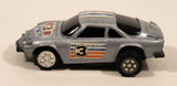 Summer No. S705 Alpine Renault Rally #3 Silver Pull Back Die Cast Toy Car Vehicle