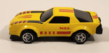 Unknown Brand No. 8308 Camaro Z-28 #N33 Yellow Pull Back Die Cast Toy Car Vehicle