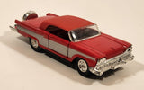 Unknown Brand No. 8801 1959 Ford Galaxie Red Pull Back Die Cast Toy Car Vehicle with Opening Doors