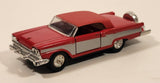 Unknown Brand No. 8801 1959 Ford Galaxie Red Pull Back Die Cast Toy Car Vehicle with Opening Doors