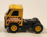 Vintage Buddy L Construction Semi Truck Yellow Pressed Steel Die Cast Toy Car Vehicle