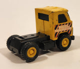 Vintage Buddy L Construction Semi Truck Yellow Pressed Steel Die Cast Toy Car Vehicle