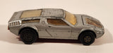 Vintage 1975 Lesney Matchbox Speed Kings K-56 Maserati Bora Silver Die Cast Toy Car Vehicle with Opening Hood