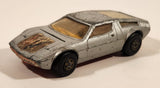 Vintage 1975 Lesney Matchbox Speed Kings K-56 Maserati Bora Silver Die Cast Toy Car Vehicle with Opening Hood