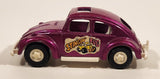 Vintage Tootsie Toy Stingin' Bug Volkswagen Beetle Magenta Purple Die Cast Toy Car Vehicle