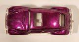 Vintage Tootsie Toy Stingin' Bug Volkswagen Beetle Magenta Purple Die Cast Toy Car Vehicle
