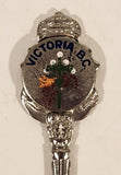 Vintage Victoria B.C. Lamp Post Theme Nickel Silver Metal Spoon