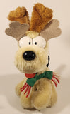 1990 McDonald's M-B Sales Paws Garfield Odie Reindeer 9 1/2" Tall Toy Plush Stuffed Character