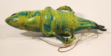 Kerras Jeffery of P.E.I. Folk Art Hand Painted Vase Shaped Eastern White Cedar Wood Fish Carving with Wrench Tail