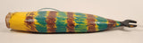Kerras Jeffery of P.E.I. Folk Art Hand Painted Eastern White Cedar Wood Fish Carving with Wrench Tail