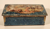 Vintage Peek Frean's Chocolate Table Biscuits "The New Pony" Young Children with Pony Horse Tin Metal Container